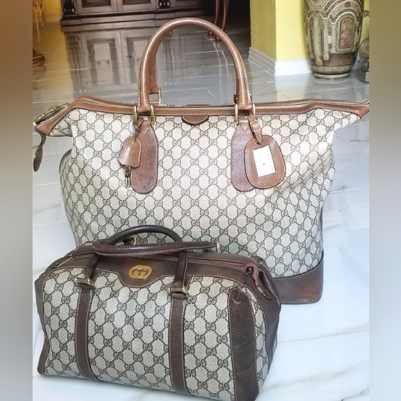 Auth Vintage Gucci train case and Boston handbag Set - Picture 8 of 16